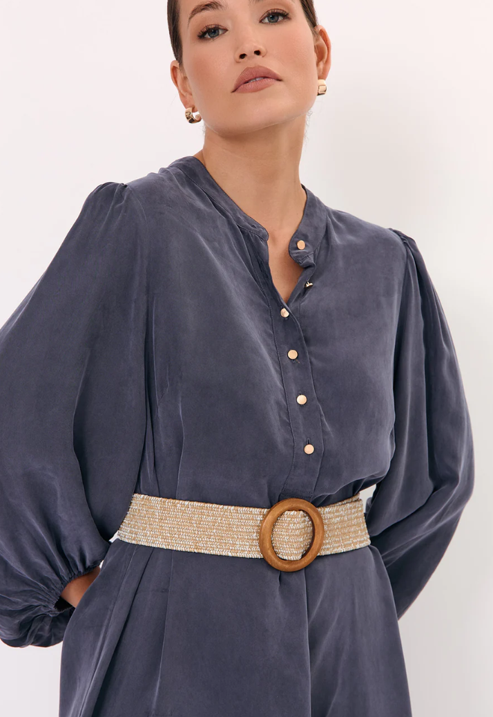 METALLIC THREAD STITCH BELT