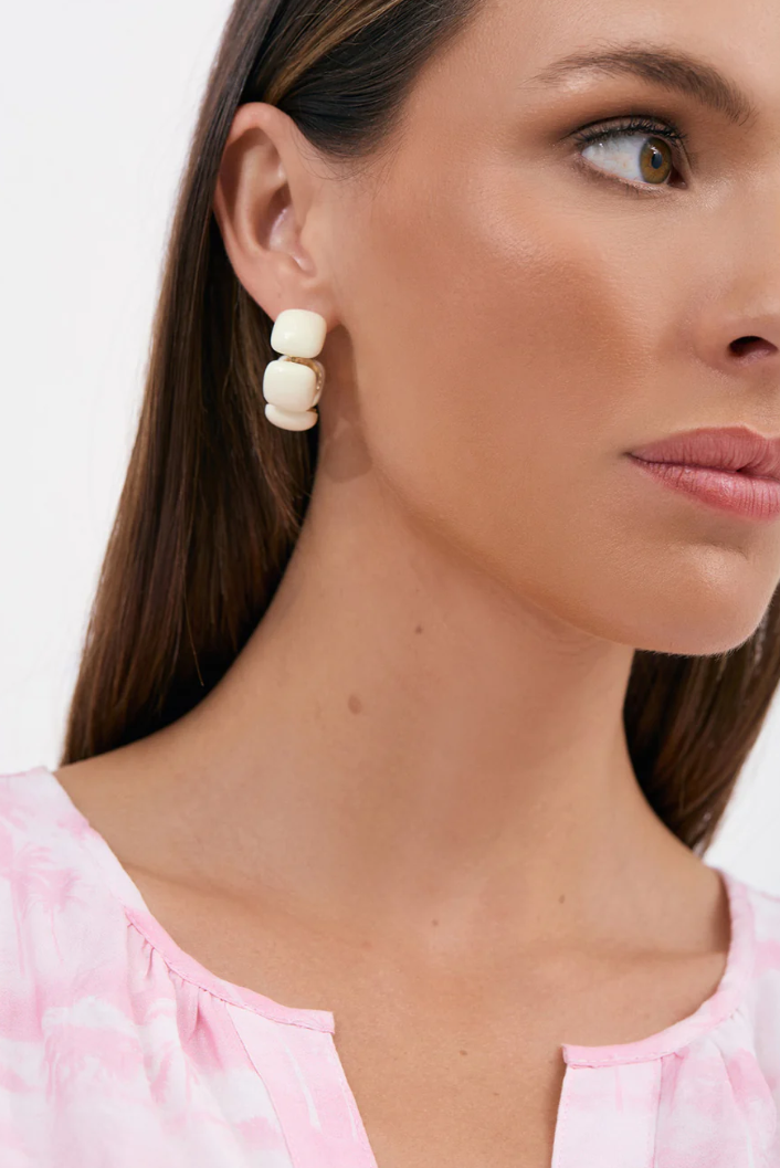 MINI RESIN HOOP EARRINGS