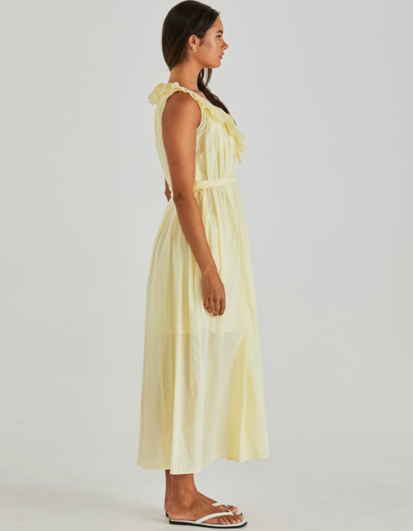 SASS LILLA RUFFLED NECK DRESS