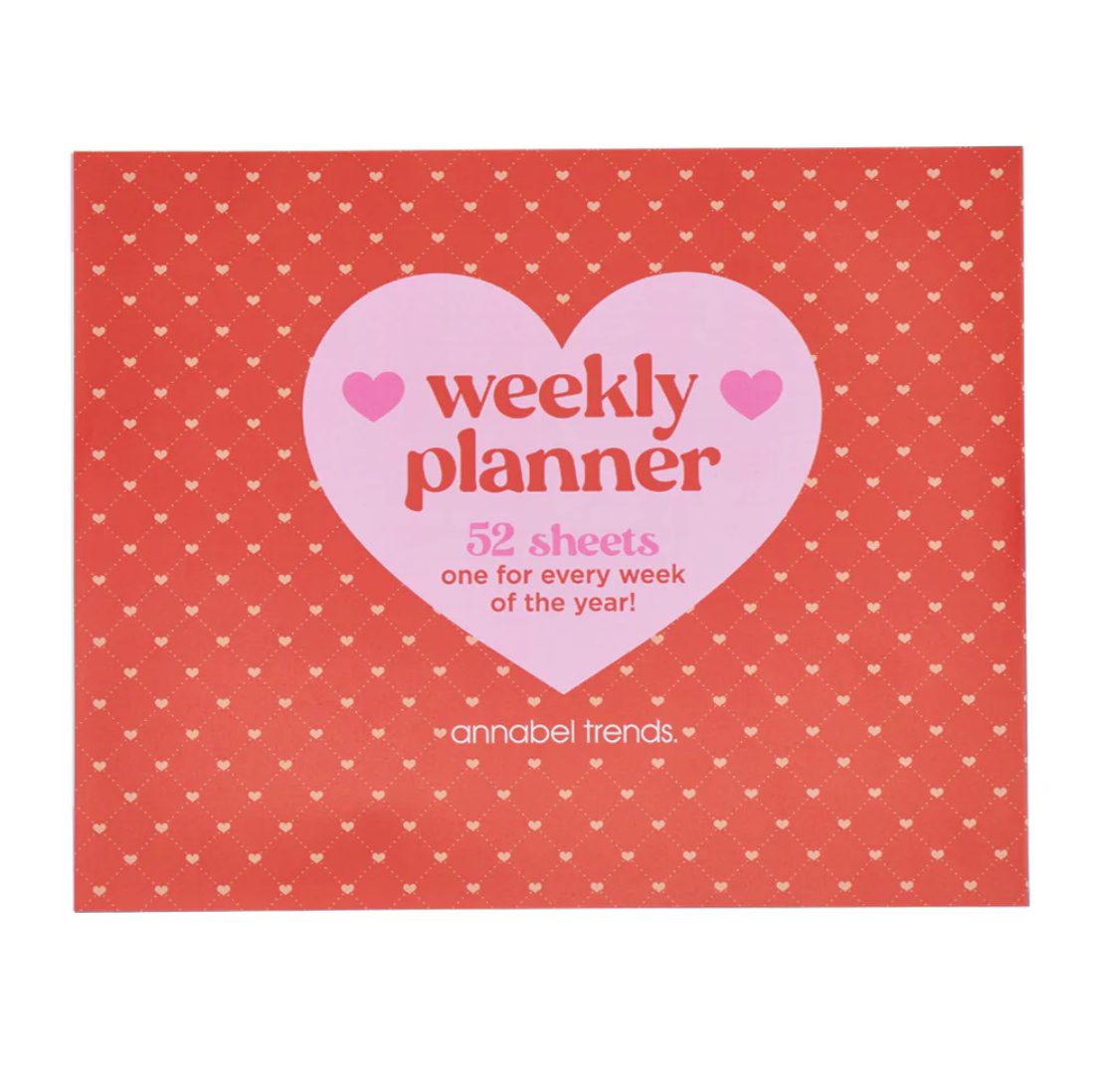 WEEKLY PLANNER PAD - HEART