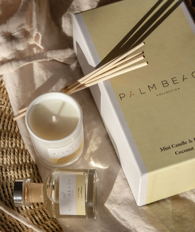 PALM BEACH MINI CANDLE & DIFFUSER COCONUT