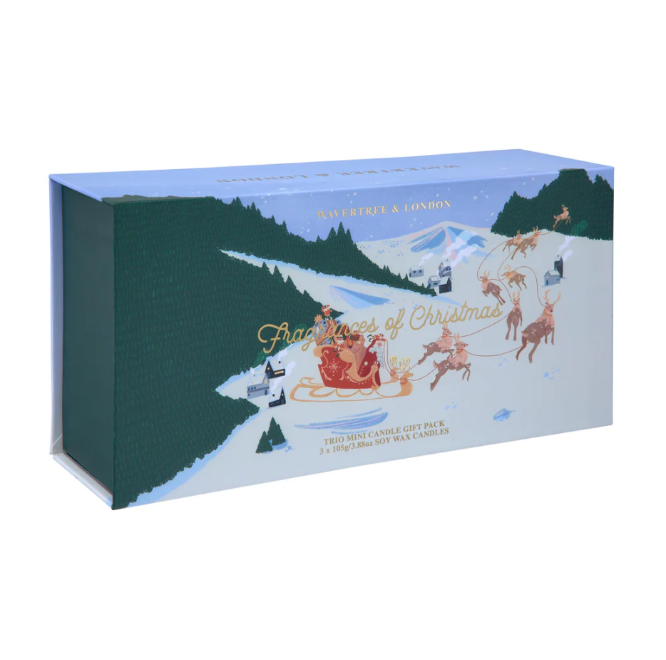 WAVERTREE & LONDON CHRISTMAS TRIO CANDLE SET