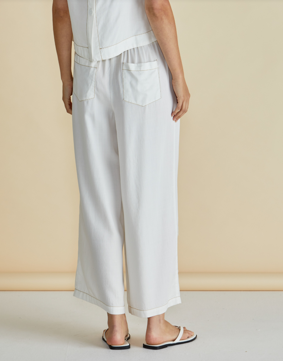 BETTY BASICS COPACABANA PANT WHITE