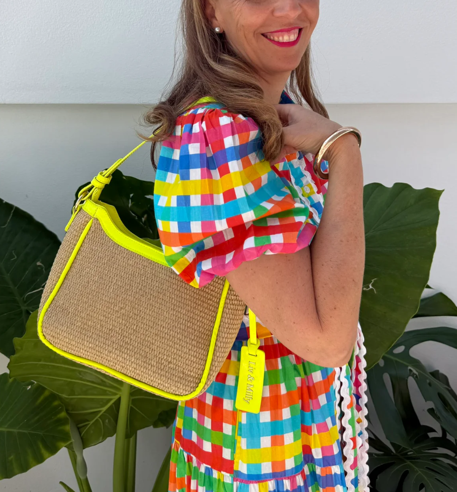 LIV & MILLY MACKENZIE BAG NEON YELLOW