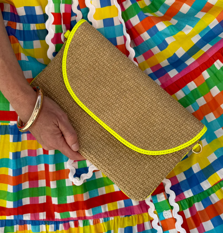 LIV & MILLY BELLA BAG NEON YELLOW