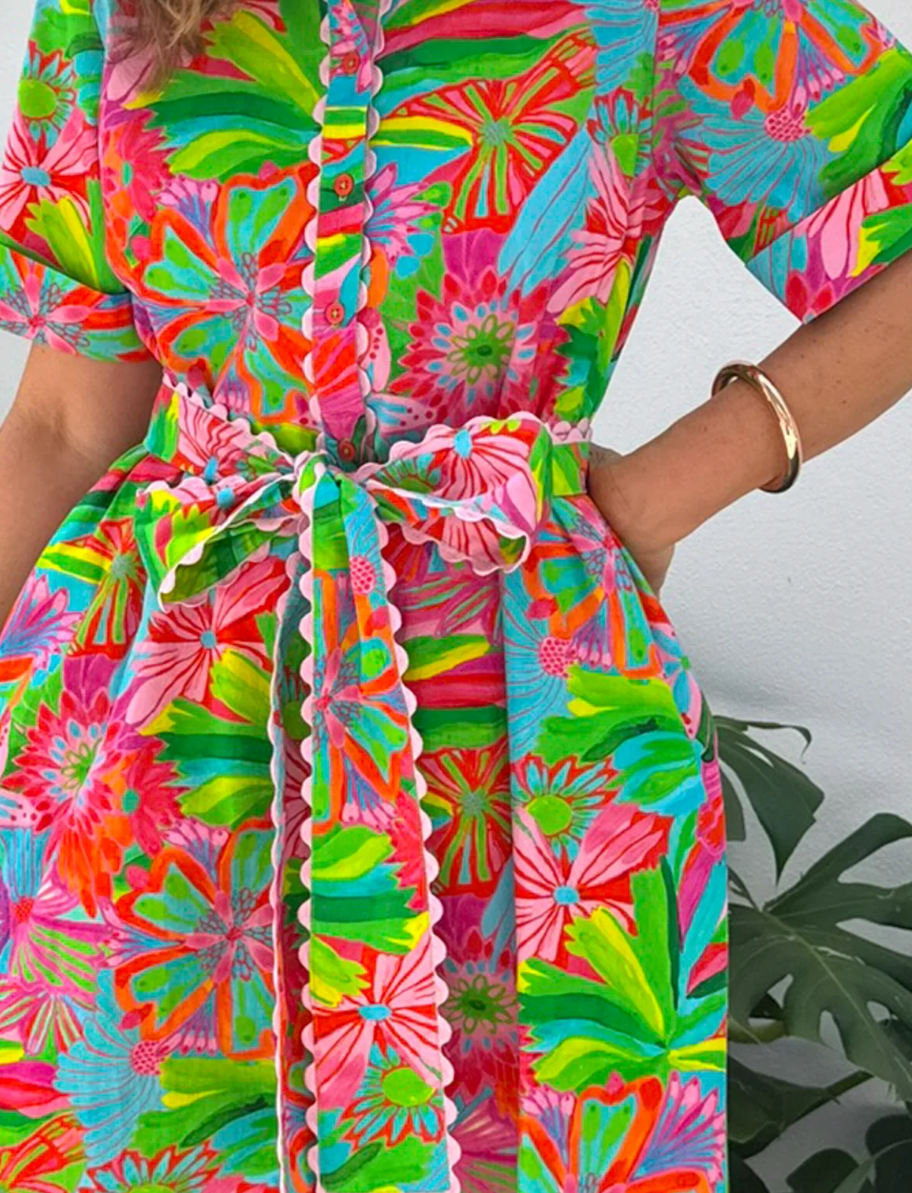 ELLA SHIRT DRESS VIBRANT SUMMER