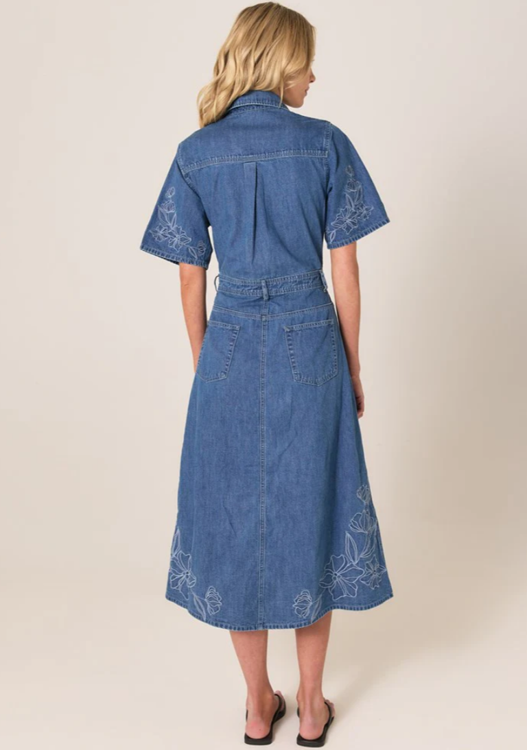 FATE & BECKER SLOANE DENIM DRESS