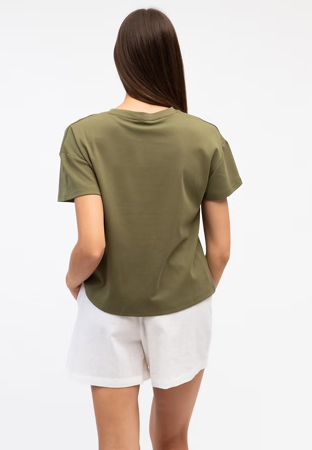 LABEL OF LOVE EASY TUCK TEE OLIVE
