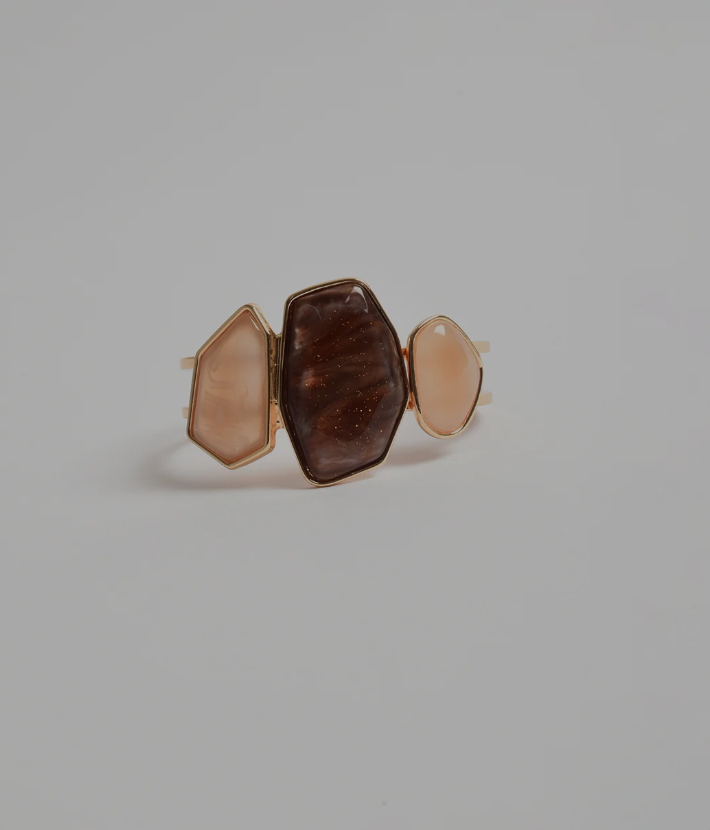 ADORNE STONE CUFF BRACELET