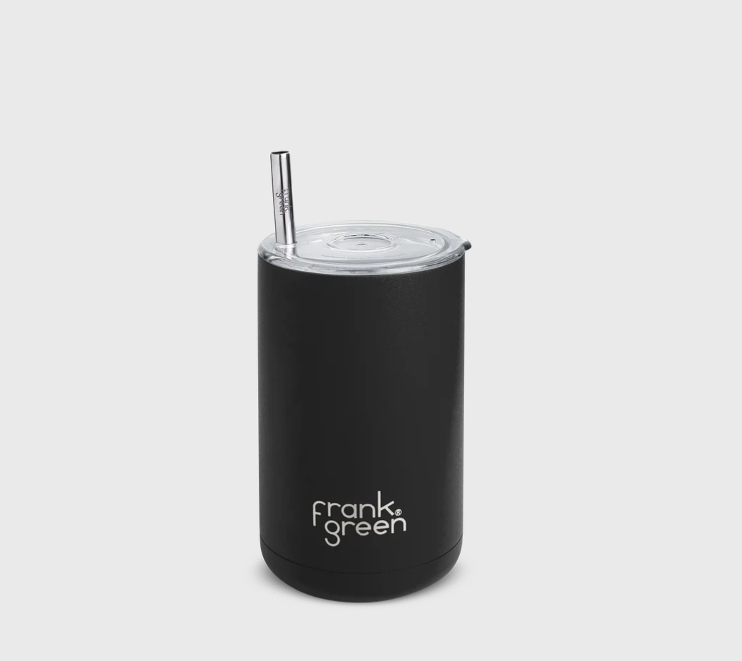 FRANK GREEN ICED COFFEE CUP WITH STRAW MIDNIGHT