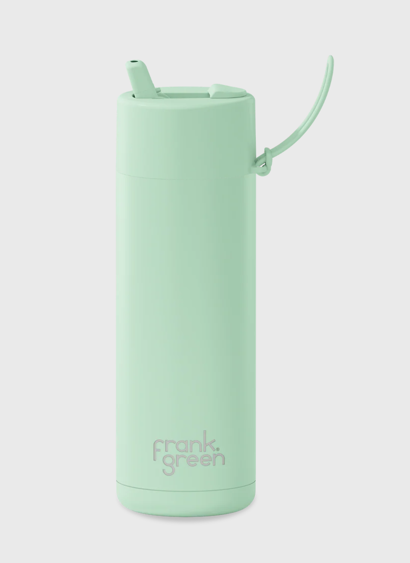 FRANK GREEN 20OZ STAINLESS STEEL REUSABLE BOTTLE MINT GELATO