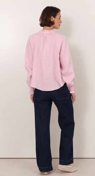ADORNE ADELAIDE LONG SLEEVE PINK TOP