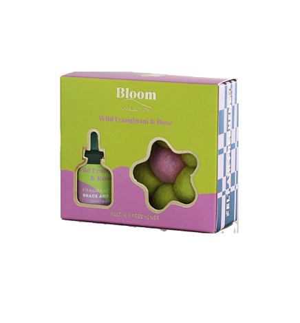 BLOOM - FRANGIPANI & ROSE FELT AIR FRESHENER