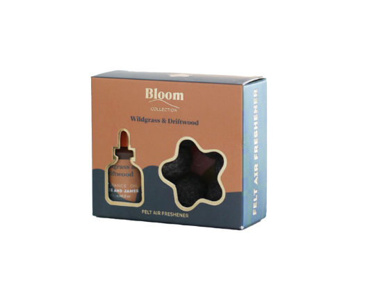 BLOOM - WILDGRASS & DRIFTWOOD FELT AIR FRESHENER