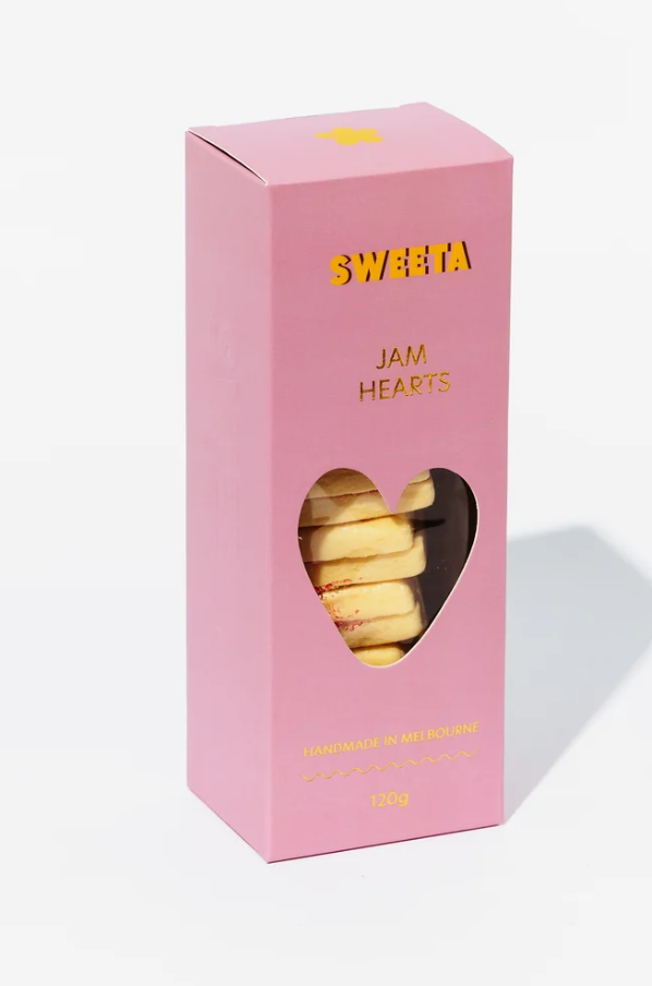 SWEETA BISCUITS - JAM HEARTS 125G