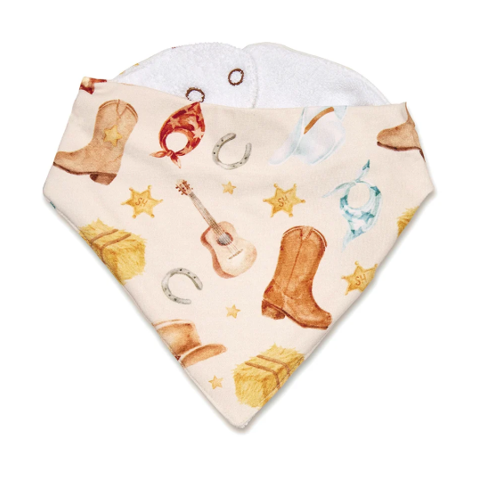 SNUGGLE HUNNY COWBOYS DRIBBLE BIB