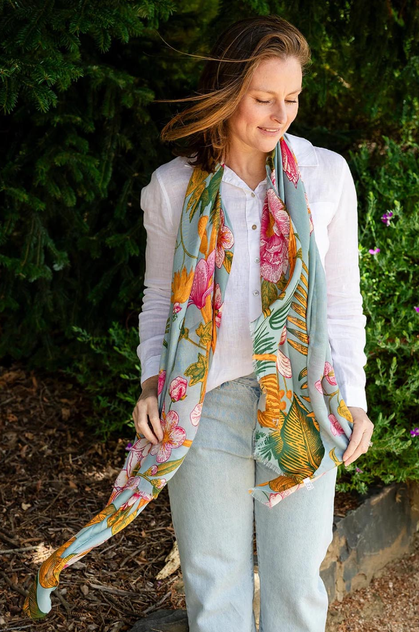 JAPANESE BOTANICAL SCARF