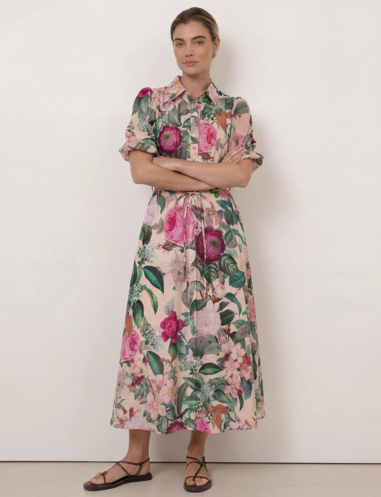 LIBERTY ROSE FLORAL BAMBOO DRESS