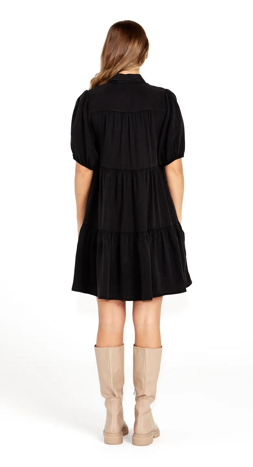 CHARITY SHIRT DRESS BLK