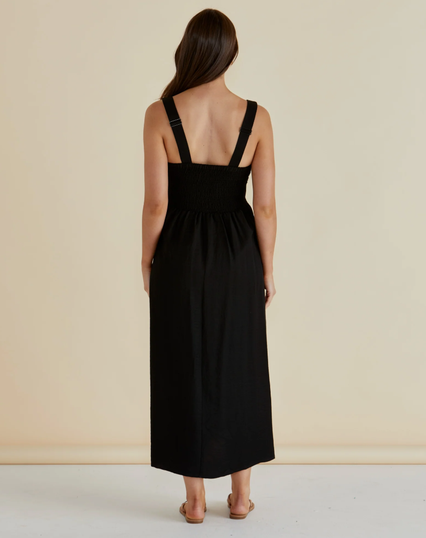BETTY BASICS TEGAN MIDI DRESS BLACK