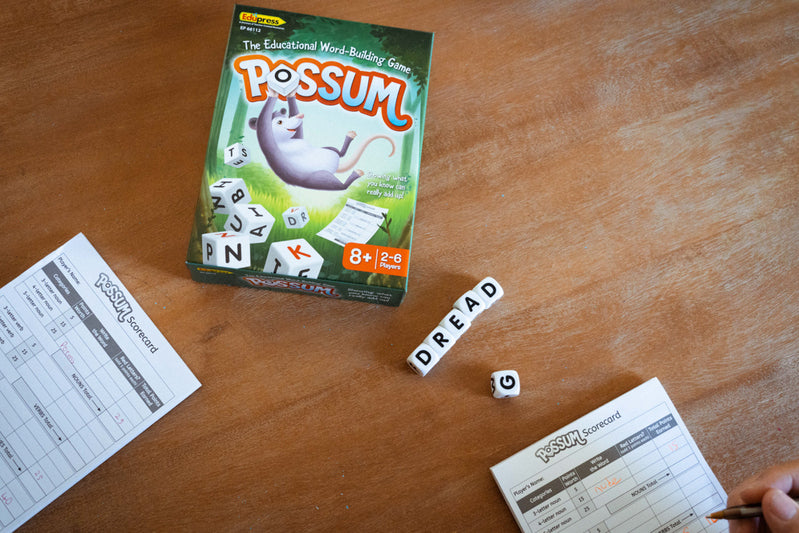 TCR66112 POSSUM DICE WORD GAME