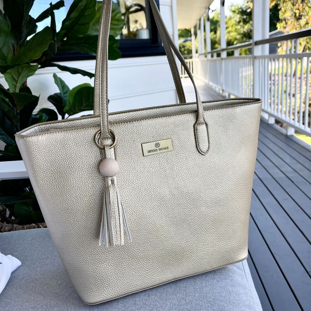 AAJ-GD TROPICANA TOTE GOLD