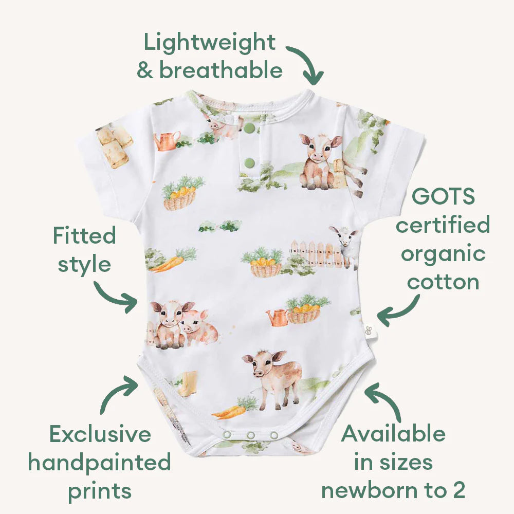 FARM SHORT SLEEVE BODYSUIT