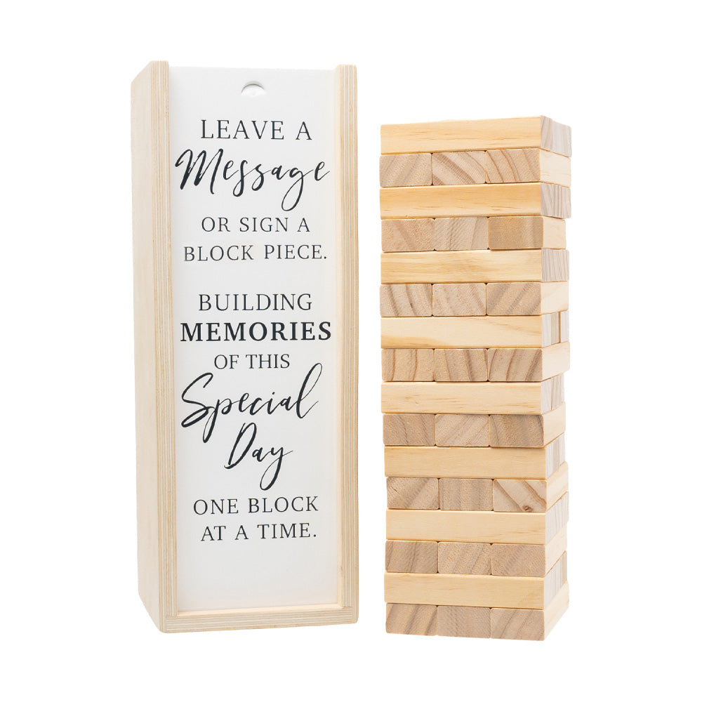 WDE125 WEDDING SIGN JENGA