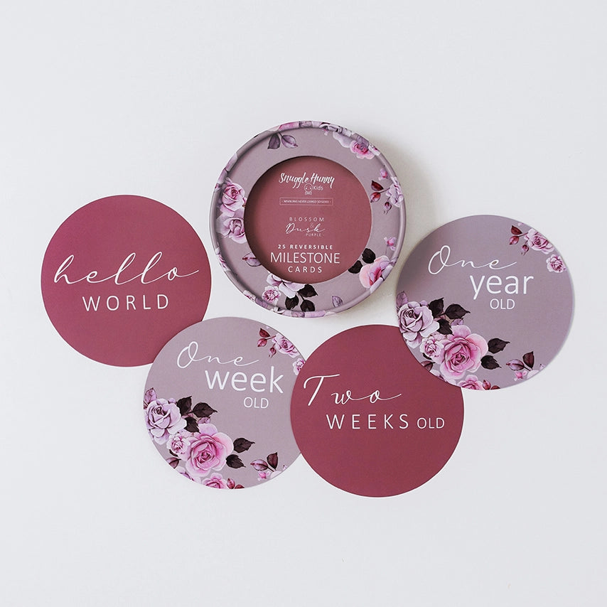 BLOSSOM & DUSK REVERSIBLE MILESTONE CARDS