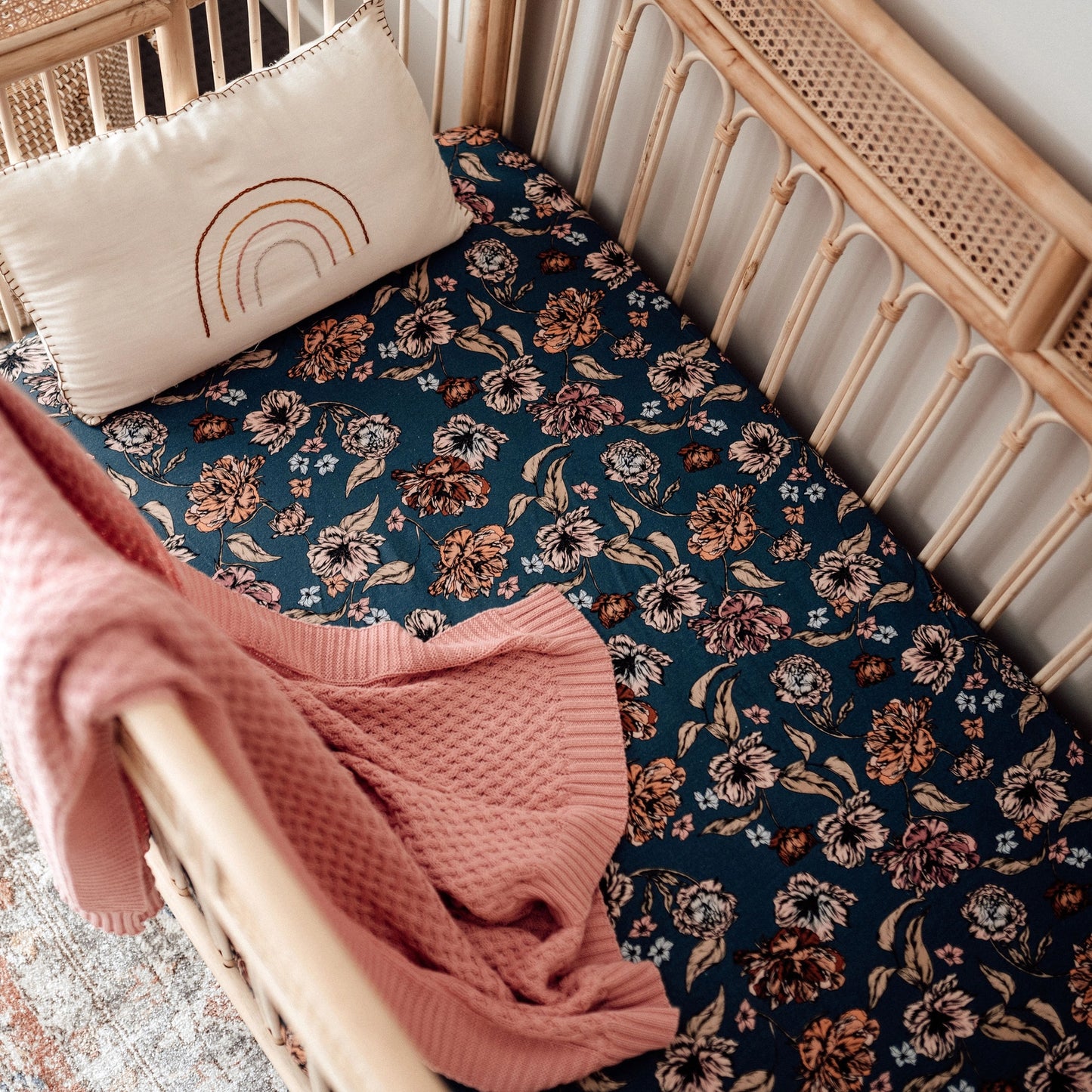 BELLE FITTED COT SHEET