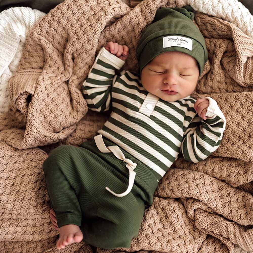 0345O OLIVE ORGANIC PANTS