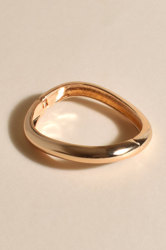 AND1520G GLD THIN BANGLE