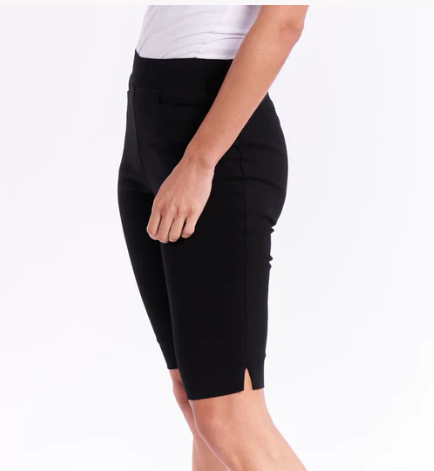 BB5014 BLK BENGALINE SHORTS