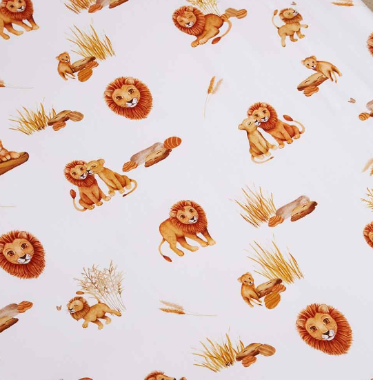 SNUGGLE HUNNY LION ORGANIC BASSINET SHEET/CHANGE PAD