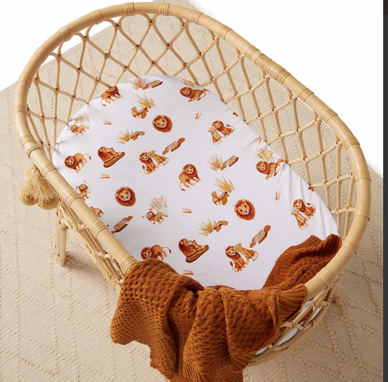 SNUGGLE HUNNY LION ORGANIC BASSINET SHEET/CHANGE PAD