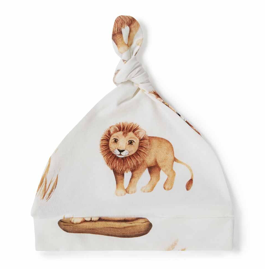 SNUGGLE HUNNY LION ORGANIC KNOTTED BEANIE