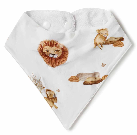 SNUGGLE HUNNY LION ORGANIC DRIBBLE BIB