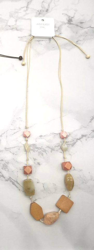 NOO208I STONE NECKLACE