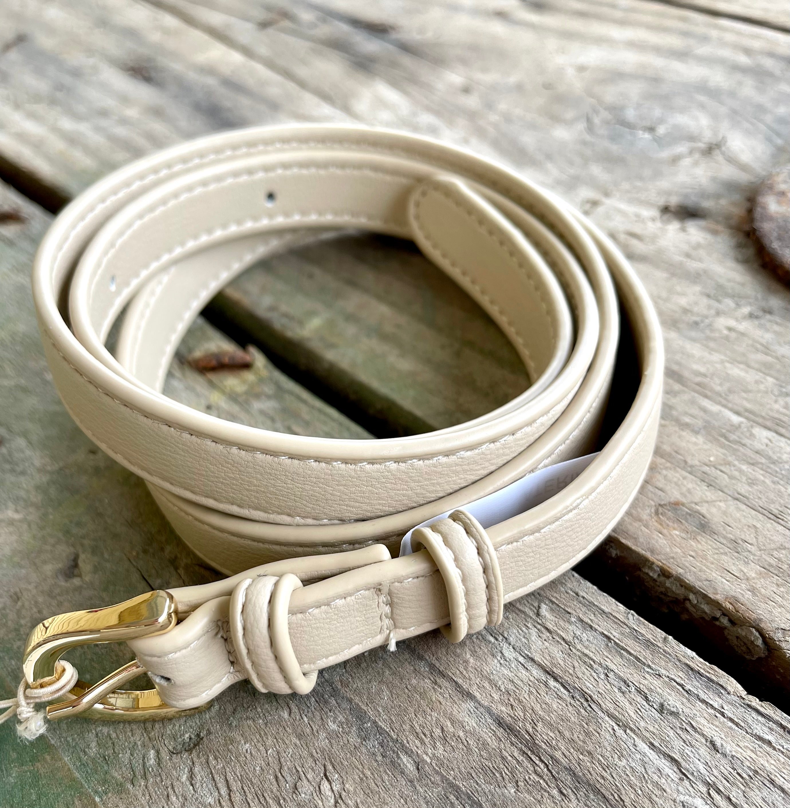 Adorne Simplicity Metal Buckle Belt in Camel ABD0608 main image 1
