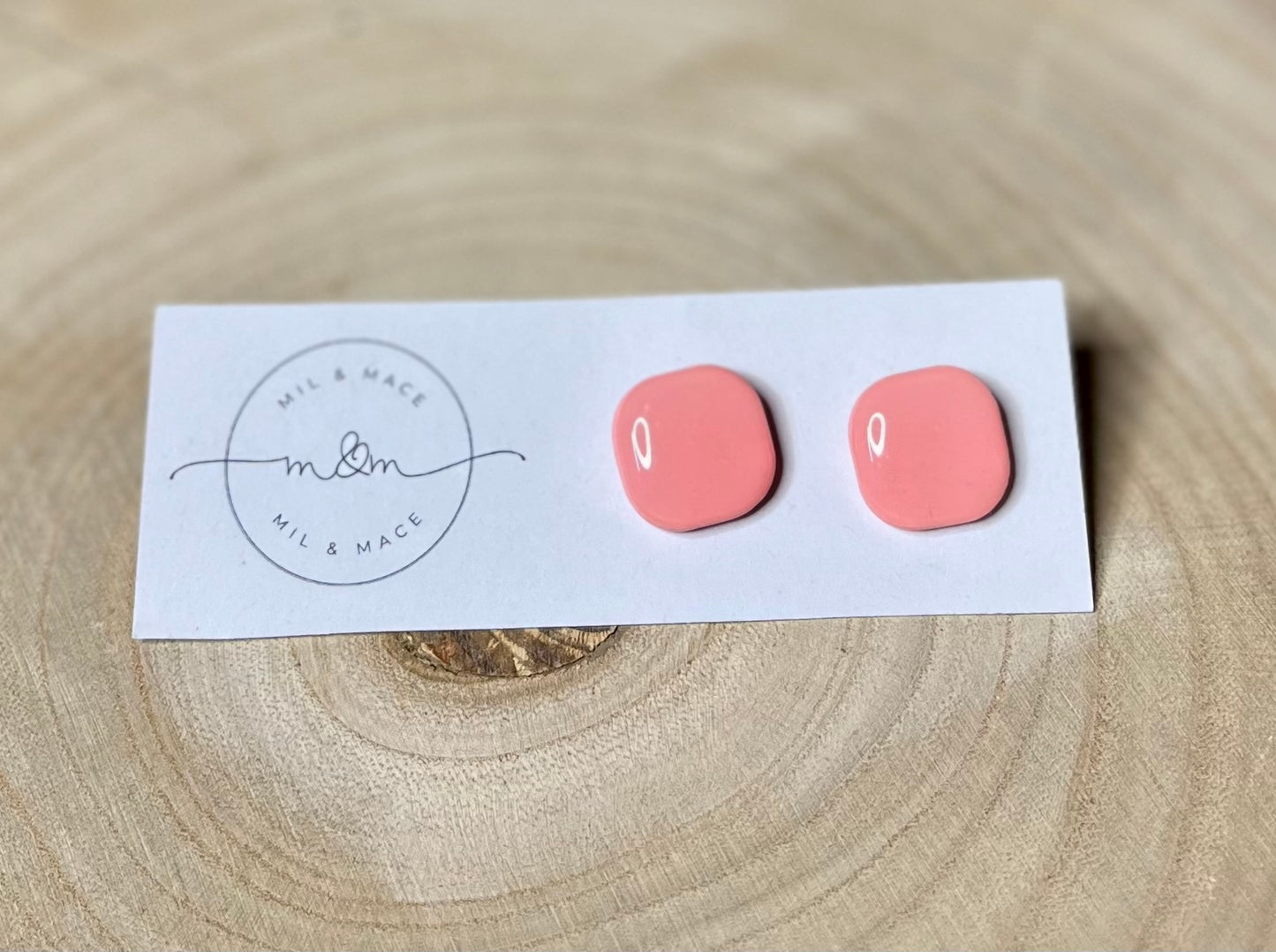 4699 LUCY PINK STUD EARRINGS