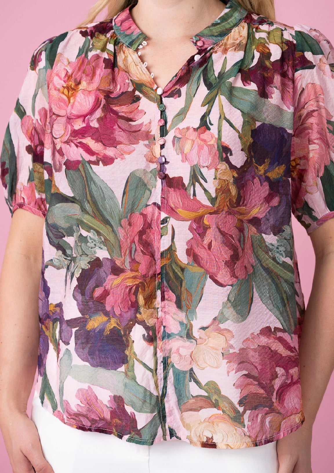FRIA SELMA FLORAL BLOUSE
