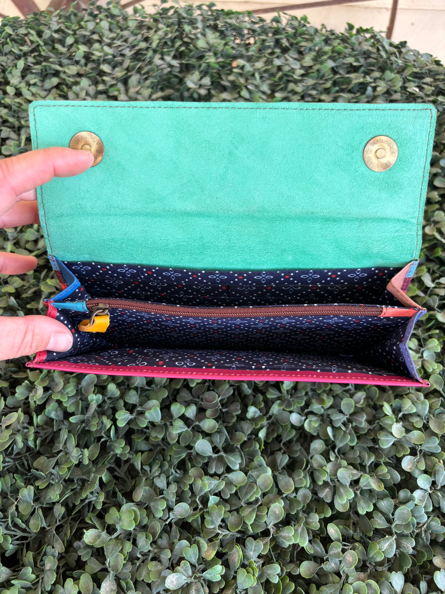 COLOUR DROP LEATHER PURSE