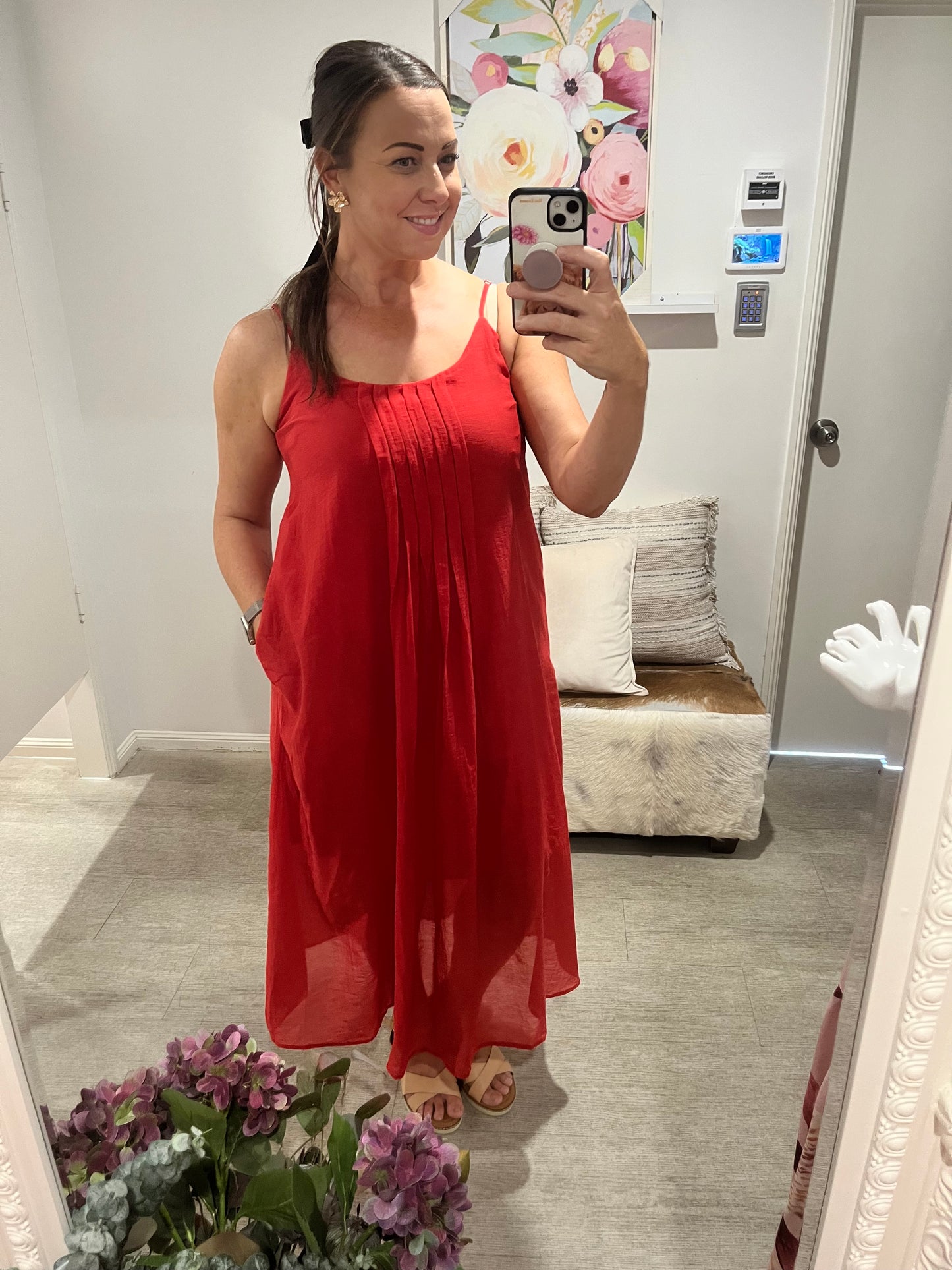 LARA MAXI DRESS RED