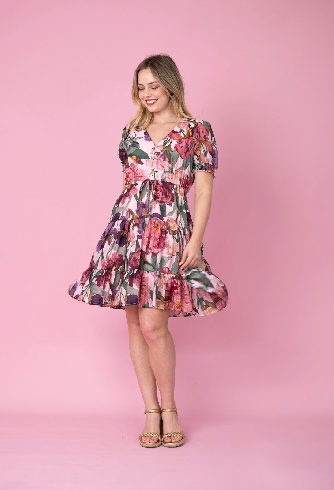FRIA FLORAL SELMA MINI DRESS