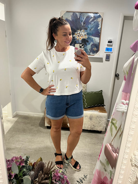 CO DENIM SHORT M BLUE