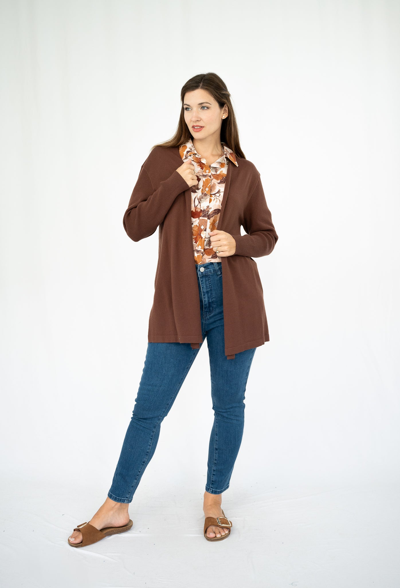MISSY Q CARDI CHOCOLATE