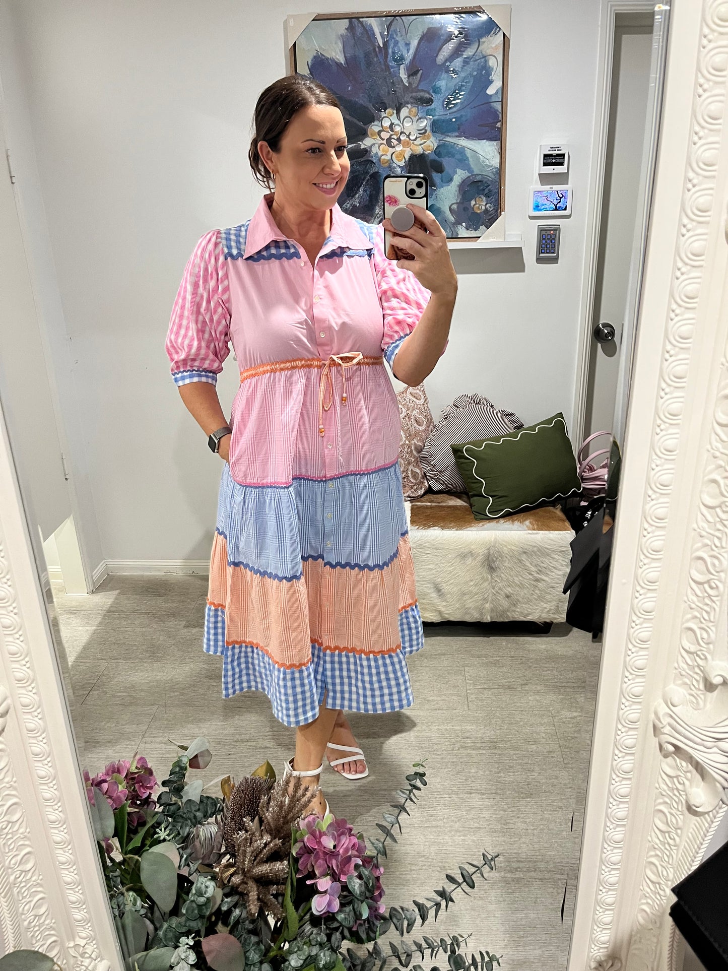 JOOP & GYPSY  CHECK DRESS