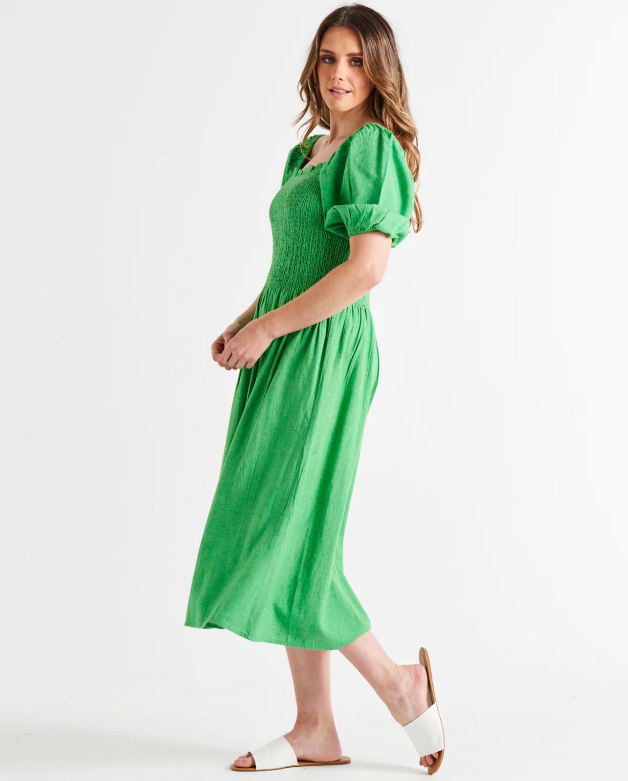 BB8212GRN INGRID DRESS