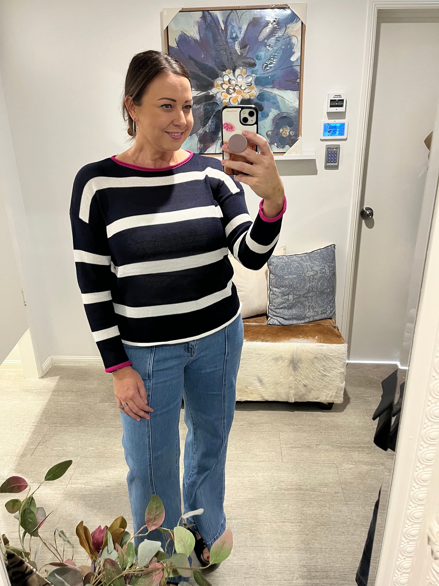 LABEL OF LOVE TIPPED JUMPER