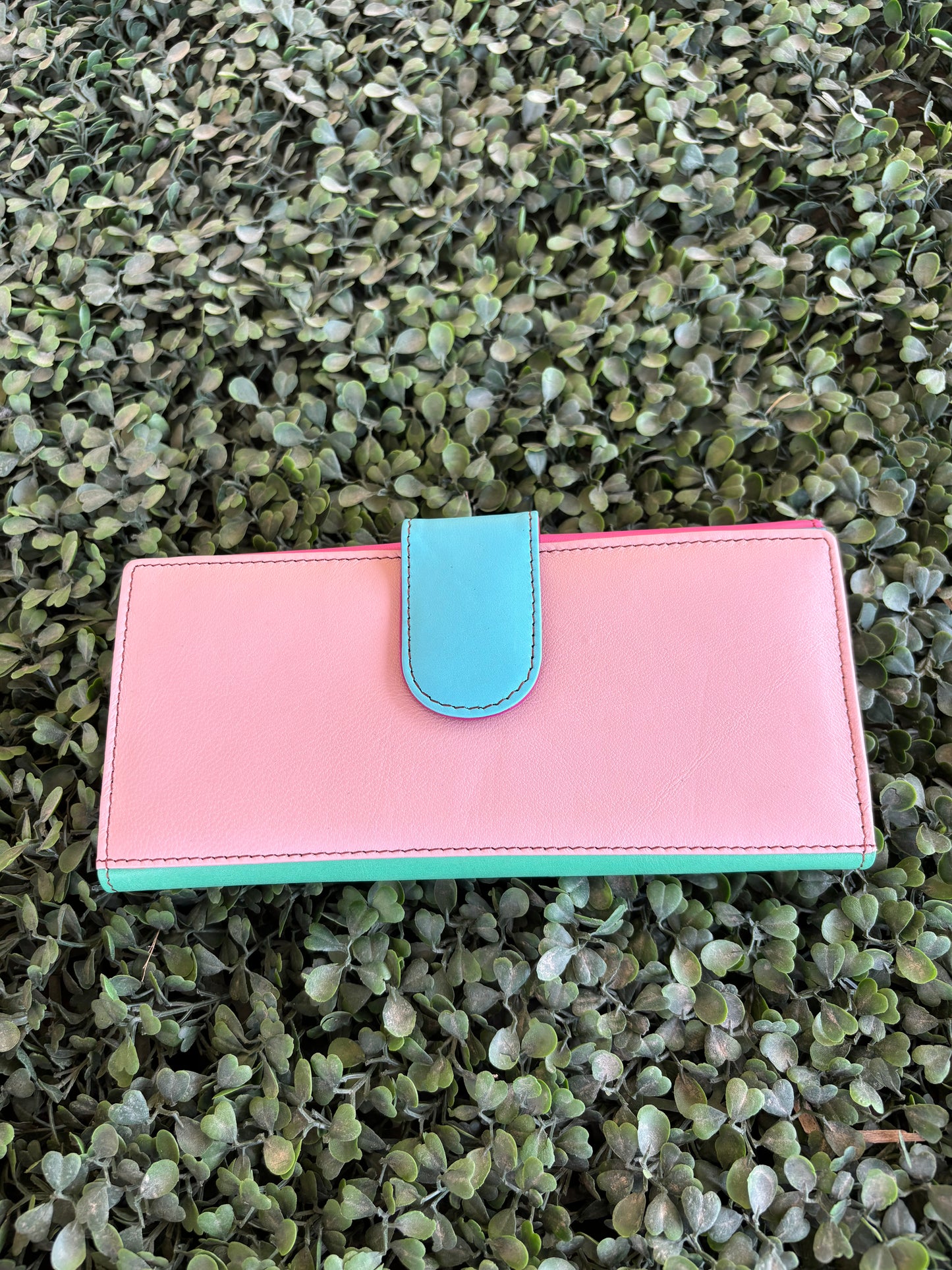 COLOUR DROP LEATHER PURSE